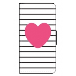 Husa personalizata tip carte HQPrint pentru Samsung Galaxy S22 Ultra, model Heart, multicolor, S1D1M0291