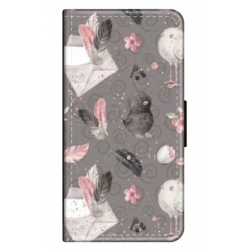 Husa personalizata tip carte HQPrint pentru Samsung Galaxy S22 Ultra, model Abstract 1, multicolor, S1D1M0321