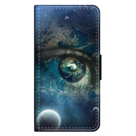 Husa personalizata tip carte HQPrint pentru Samsung Galaxy S22 Ultra, model Abstract 3, multicolor, S1D1M0362
