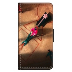 Husa personalizata tip carte HQPrint pentru Samsung Galaxy S23 Plus, model Squid Game 12, multicolor, S1D1M0184