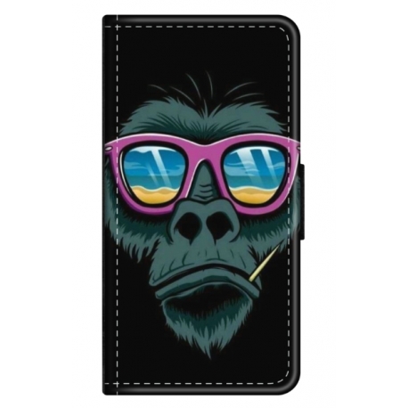 Husa personalizata tip carte HQPrint pentru Samsung Galaxy S23 Plus, model Gorilla, multicolor, S1D1M0288