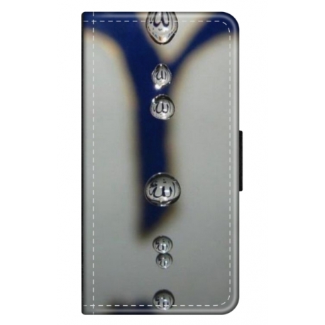 Husa personalizata tip carte HQPrint pentru Samsung Galaxy S23 Plus, model Droplets, multicolor, S1D1M0353