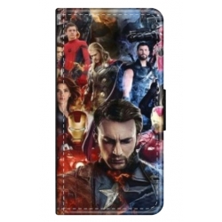 Husa personalizata tip carte HQPrint pentru Samsung Galaxy S23, model Avengers Endgame, multicolor, S1D1M0009