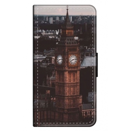 Husa personalizata tip carte HQPrint pentru Samsung Galaxy S23, model Big Ben 2, multicolor, S1D1M0014