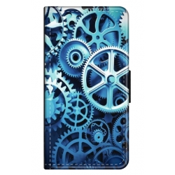 Husa personalizata tip carte HQPrint pentru Samsung Galaxy S23, model Clockwork, multicolor, S1D1M0250