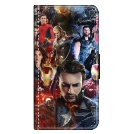 Husa personalizata tip carte HQPrint pentru Samsung Galaxy S24 Ultra, model Avengers Endgame, multicolor, S1D1M0009