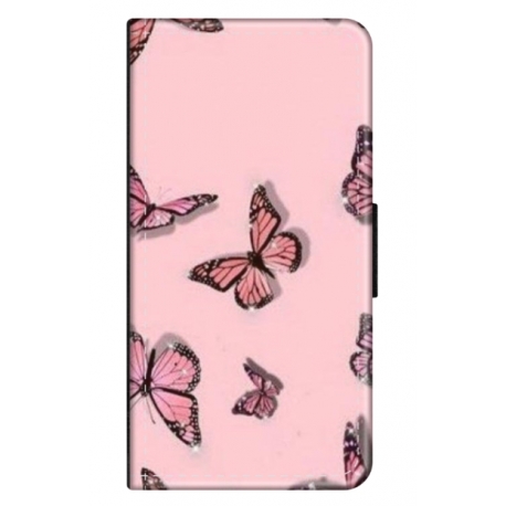 Husa personalizata tip carte HQPrint pentru Samsung Galaxy S24, model Butterfly 7, multicolor, S1D1M0076