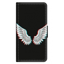 Husa personalizata tip carte HQPrint pentru Samsung Galaxy S24, model Angel, multicolor, S1D1M0219