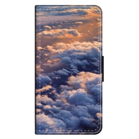 Husa personalizata tip carte HQPrint pentru Samsung Galaxy S24, model Beautiful Sky, multicolor, S1D1M0277