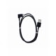 Cablu Date & Incarcare Tip C - 90 Grade (Negru) 2 Metri