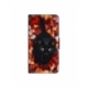 Husa personalizata tip carte HQPrint pentru Apple iPhone 7 Plus, model Black Cat 3, multicolor, S1D1M0017