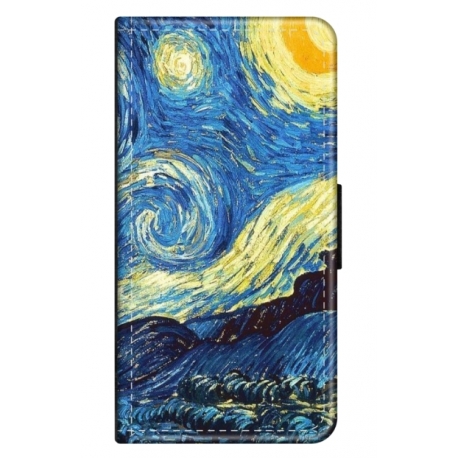 Husa personalizata tip carte HQPrint pentru Apple iPhone 7 Plus, model Van Gogh, multicolor, S1D1M0238
