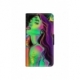 Husa personalizata tip carte HQPrint pentru Apple iPhone 7 Plus, model Colorful Girl, multicolor, S1D1M0249