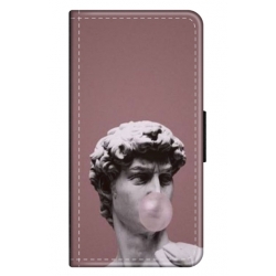 Husa personalizata tip carte HQPrint pentru Apple iPhone 7 Plus, model Bubble Gum Statue, multicolor, S1D1M0317