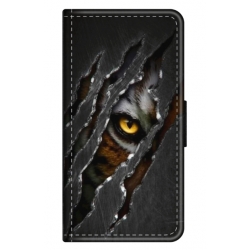 Husa personalizata tip carte HQPrint pentru Apple iPhone 7 Plus, model Hidden Tiger, multicolor, S1D1M0332