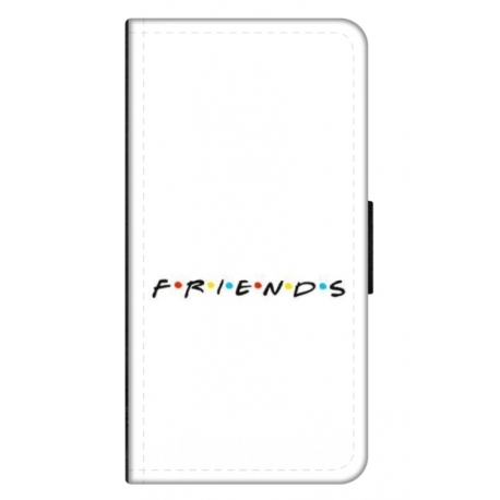 Husa personalizata tip carte HQPrint pentru Apple iPhone 8 Plus, model FRIENDS 1, multicolor, S1D1M0043
