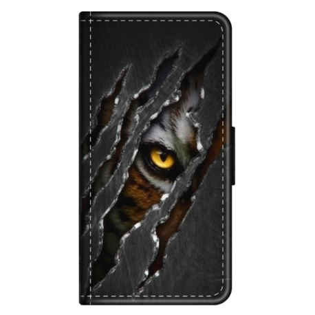 Husa personalizata tip carte HQPrint pentru Apple iPhone 8 Plus, model Hidden Tiger, multicolor, S1D1M0332