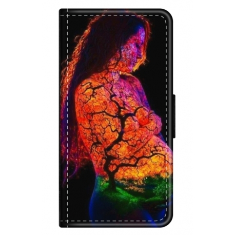 Husa personalizata tip carte HQPrint pentru Apple iPhone 11, model Colorful 7, multicolor, S1D1M0324