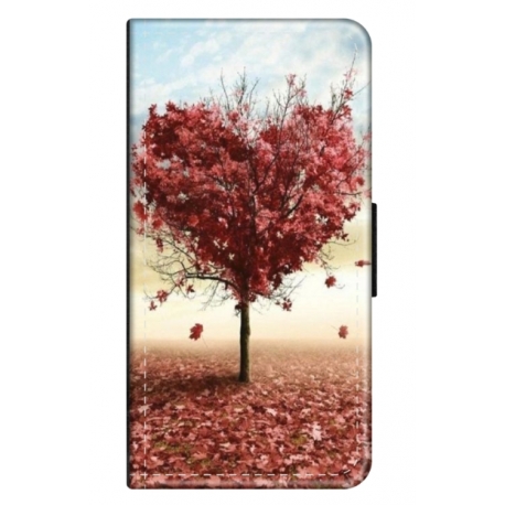 Husa personalizata tip carte HQPrint pentru Apple iPhone 12 Pro, model Heart Tree, multicolor, S1D1M0293