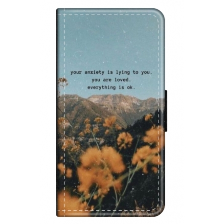 Husa personalizata tip carte HQPrint pentru Apple iPhone 12 Pro, model Quote 1, multicolor, S1D1M0306