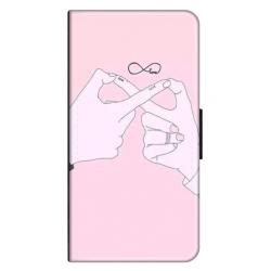Husa personalizata tip carte HQPrint pentru Apple iPhone 12, model Infinity Togeter, multicolor, S1D1M0251