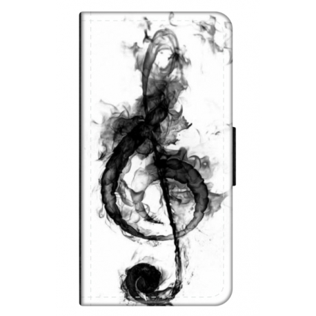 Husa personalizata tip carte HQPrint pentru Apple iPhone 13 Mini, model Song Notes, multicolor, S1D1M0357