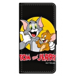 Husa personalizata tip carte HQPrint pentru Apple iPhone 14 Pro, model Tom and Jerry 4, multicolor, S1D1M0226