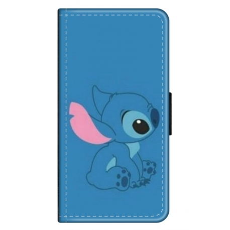 Husa personalizata tip carte HQPrint pentru Apple iPhone 14, model Blue Stich, multicolor, S1D1M0192