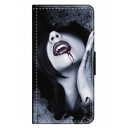 Husa personalizata tip carte HQPrint pentru Apple iPhone 14, model Vampire, multicolor, S1D1M0210