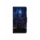 Husa personalizata tip carte HQPrint pentru Apple iPhone 14, model Neon City, multicolor, S1D1M0260