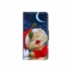Husa personalizata tip carte HQPrint pentru Apple iPhone 15 Plus, model Christmas Cat, multicolor, S1D1M0048