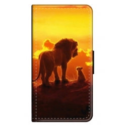 Husa personalizata tip carte HQPrint pentru Apple iPhone 15 Plus, model Lion King 1, multicolor, S1D1M0119