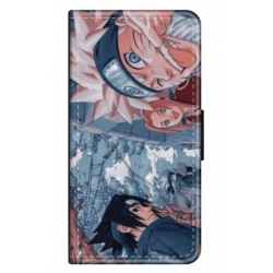 Husa personalizata tip carte HQPrint pentru Apple iPhone 15 Plus, model Naruto 2, multicolor, S1D1M0133