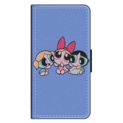 Husa personalizata tip carte HQPrint pentru Apple iPhone 15 Plus, model Powerpuff Girls, multicolor, S1D1M0135