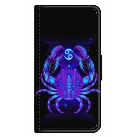 Husa personalizata tip carte HQPrint pentru Apple iPhone 15 Plus, model Cancer, multicolor, S1D1M0147