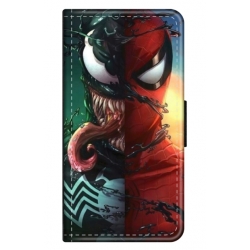 Husa personalizata tip carte HQPrint pentru Apple iPhone 15, model Spiderman 5, multicolor, S1D1M0171