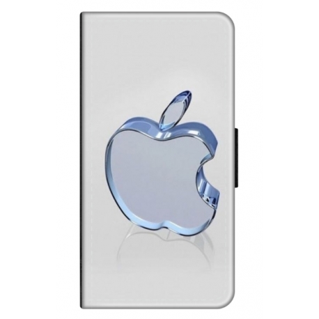 Husa personalizata tip carte HQPrint pentru Apple iPhone 15 Pro Max, model Apple Logo, multicolor, S1D1M0323