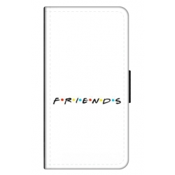 Husa personalizata tip carte HQPrint pentru Apple iPhone SE2, model FRIENDS 1, multicolor, S1D1M0043