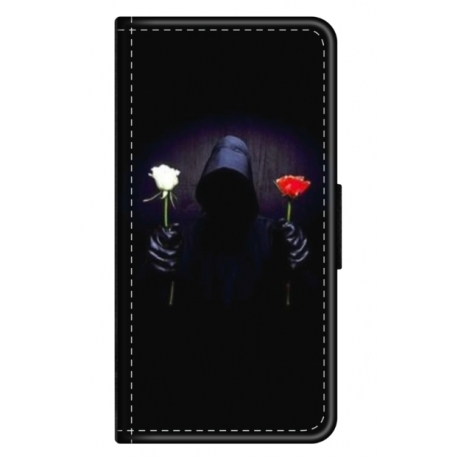 Husa personalizata tip carte HQPrint pentru Apple iPhone XS, model Choose Rose, multicolor, S1D1M0343