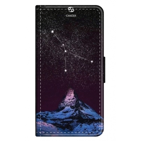 Husa personalizata tip carte HQPrint pentru Apple iPhone XS, model Cancer Sky, multicolor, S1D1M0356