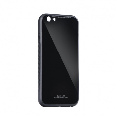 Husa APPLE iPhone 6\6S - Glass (Negru)