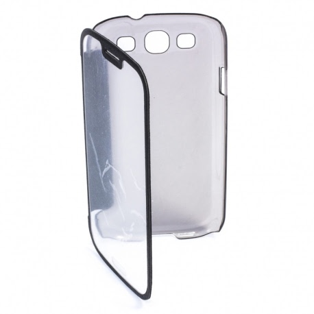 Husa SAMSUNG Galaxy S3 - Mega S-View (Negru&Transparent)