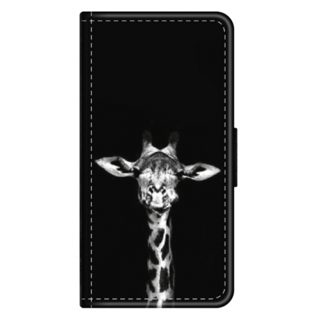 Husa personalizata tip carte HQPrint pentru Xiaomi Mi 10T 5G, model Giraffe 3, multicolor, S1D1M0222