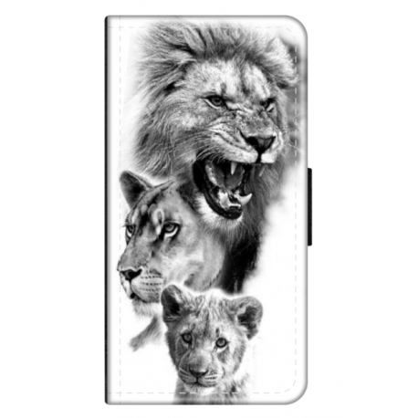 Husa personalizata tip carte HQPrint pentru Xiaomi Mi 10T Pro 5G, model Lion 3, multicolor, S1D1M0118