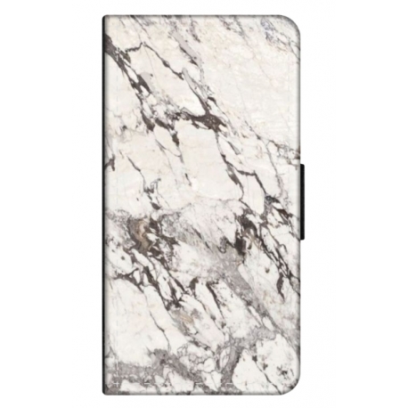 Husa personalizata tip carte HQPrint pentru Xiaomi Mi 11 Pro, model White Marble, multicolor, S1D1M0325