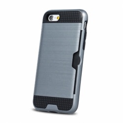 Husa SAMSUNG Galaxy A5 2018 \ A8 2018 - Defender Card (Argintiu)