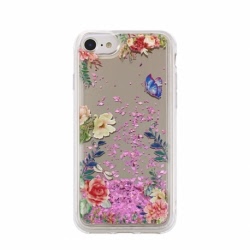 Husa SAMSUNG Galaxy J5 2017 - Sclipici Lichid (Mirror Flori)
