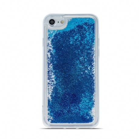Husa SAMSUNG Galaxy A5 2018 \ A8 2018 - Sclipici Lichid (Perle - Albastru)