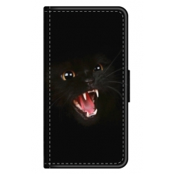 Husa personalizata tip carte HQPrint pentru Xiaomi Poco C40, model Black Cat 2, multicolor, S1D1M0016