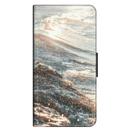 Husa personalizata tip carte HQPrint pentru Xiaomi Poco C40, model Ocean Water 1 , multicolor, S1D1M0200